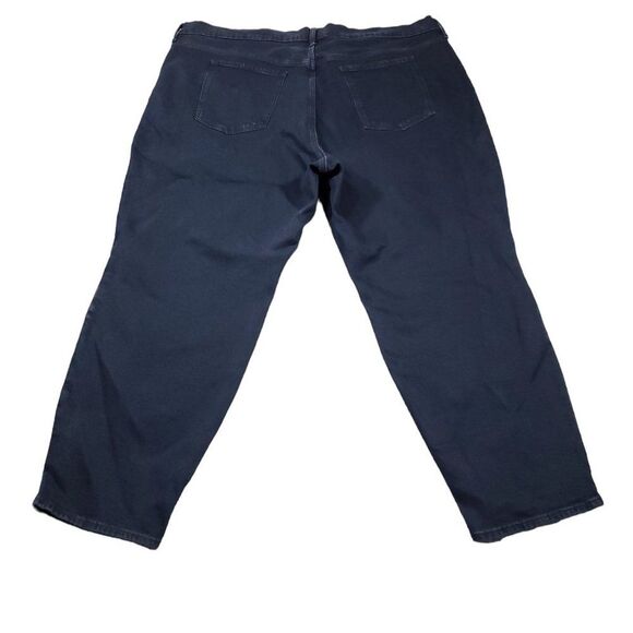 Old Navy High Rise O.G. Straight Ankle Ripped Black Jeans Women's Plus Size 24 - Picture 2 of 11